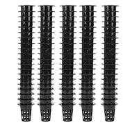 HERCHR Vasi Per Idroponica,100 Pezzi Cesto Idroponico da Giardino Net Cup Vasi Hydroponics Neti Pot,Cestino Vaso Orchidee Vaso Nero con Foro Traspirante per Orchidee Coltura Idroponica Giardino