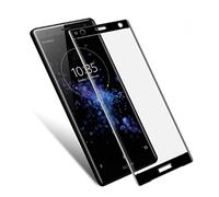 HERCN Sony Xperia XZ2 Compact 5.0" 3D Vetro Temperato,Ultra Resistente 3D Curvo 9H Durezza Pellicola Protettiva in Vetro Temperato per Sony Xperia XZ2 Compact Smartphone (Nero)