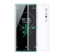 HERCN Sony Xperia XZ3 5.7" 3D Vetro Temperato,Ultra Resistente 3D Curvo 9H Durezza Pellicola Protettiva in Vetro Temperato per Sony Xperia XZ3 Smartphone (Trasparente & 2 Pack)