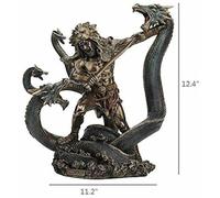 Hercules Battling The Hydra (statua in bronzo fuso a freddo 31,5 cm / 12,4 po...