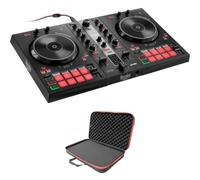 Hercules DJ Control Inpulse 300 MK2 - Controller DJ USB a 2 piani per Serato DJ Lite e DJUCED Bundle con ProX XB-DJCS ZeroG borsa ultra leggera
