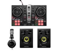 Hercules DJ Learning Kit MK II con controller DJ Inpulse 200 MK II, cuffie HD45 e altoparlanti DJ Monitor 32