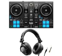Hercules DJControl Inpulse 200 MK3 - Controller DJ con cuffie over-ear Hercules HDP DJ45, set per principianti DJ, include Serato DJ Lite & DJUCED, set DJ a 2 canali USB per principianti