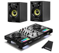 Hercules DJControl Inpulse 500 2 Deck DJ USB Controller Silver Edition con DJMonitor 42 scatole e panno keepdrum