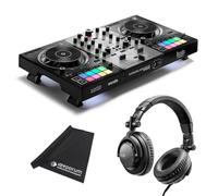 Hercules DJControl Inpulse 500 - Controller USB DJ Silver Edition con cuffie DJ45 e panno in microfibra Keepdrum
