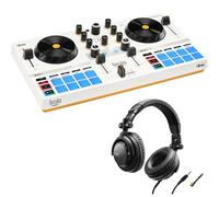 Hercules DJControl Mix Ultra - Controller DJ con custodia protettiva e cuffie Hercules HDP DJ45 con chiusura posteriore