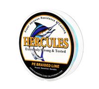Hercules - Filo da pesca intrecciato a 8 fili, 100-2000m, 10-300lb, super morbido, polietilene, Lenze intrecciate per pesca con lenza, pesca da riva, pesca in mare, pesca in barca