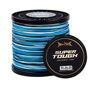 HERCULES Lenza da pesca intrecciata super resistente, 500 m da pesca a treccia, 29,5 kg, test per acqua salata d'acqua dolce PE treccia di pesce, 8 fili, blu mimetico, 29,5 kg, 500 yds