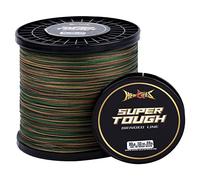 HERCULES Lenza da pesca intrecciata super resistente, 500 metri di lenza a treccia da 22,7 kg di prova per acqua salata d'acqua dolce PE treccia di pesce 8 fili - verde mimetico, 22,7 kg, 500 yds