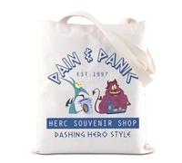 Hercules Movie Merchandise Tote Bag Pain And Panic Inspired Borsa in tela WDW Ercole Villain Lovers Gift Greca Mitologia Regalo, Borsa Pain Panic, 35*40cm