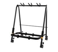 Hercules - Rack per chitarra, pieghevole, per 3 strumenti, con ruote incluse