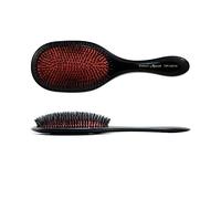 HERCULES SÄGEMANN - 2241 Paddle Brush | Spazzola nutriente per capelli naturali | Spazzola ebanite con setole di cinghiale e perni in poliammide | Spazzola per capelli lunghi