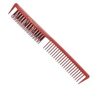 Hercules Sägemann C10 Rosso Toupie pettine con setole naturali 9 Carbon pettine, 1er Pack (1 X 1 pezzi)