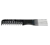 Hercules Sägemann Pettine forcella, 256, Triumph Master, ca. 20,5 cm, speciale pettine toupier, nero, 5 forchette in metallo (256 bl)