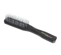 HERCULES SÄGEMANN - Spazzola magica deluxe nera | Spazzola Scalp di alta qualità per districare delicatamente senza stringere. Adatto per capelli bagnati e asciutti. | Colore: nero. Dimensioni: 8 file