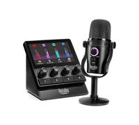 Hercules Stream Starter Kit - Stream 100 + microfono HUD-600 | Controller LCD Stream 100, microfono USB/XLR HUD-600, 4 encoder, 4 pulsanti personalizzabili, 3 mesi Voicemod Pro