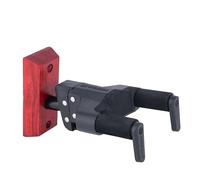 Hercules Supporto da parete per chitarra, AGS Plus, corto, base in legno, bordeaux