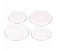 Herdabdeckplattenset 19041 Set 4teilig Bianco Emallie Ø 16 CM & Ø 20 CM