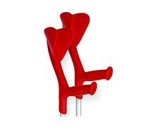 HERDEGEN - Stampelle Evolution sicurezza e qualità durante il movimento, rosse, 1 paio, 43103