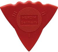 Herdim Picks - Plettri per chitarra - 3 diversi spessori - 12 pezzi - Colore: Rosso