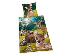 Herding Animal Club Set di Biancheria da Letto, Cotton, Multicolore, 80 x 80 cm/ 135 x 200 cm