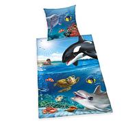 Herding Animal Club Set di Biancheria da Letto, Cotton, Multicolore, 80 x 80 cm/ 135 x 200 cm