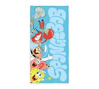 Herding, Asciugamano SpongeBob SquarePants, 75 x 150 cm, Piccolo e Morbido Asciugamano per Bambini, Per il Bagno e la Spiaggia, 100% Cotone
