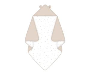 Herding babybest Coperta con cappuccio Little Bear, 80 x 80 cm, 100% Cotone