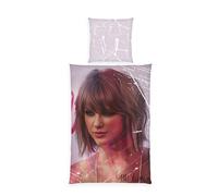 Herding, Biancheria da Letto Swiftie Collection di Sid Maurer, Federa Circa 80 x 80 cm, Copripiumino Circa 135 x 200 cm, con Cerniera e Motivo Reversibile, 100% Cotone/Renforcé