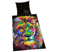 Herding Bureau Artistique Set di Biancheria da Letto, Cotton, Multicolore, 135 x 200 cm, 80 x 80 cm