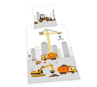 Herding Cantiere Biancheria da Letto, Cotone, Multicolore, Federa 70x90 cm, Copripiumino 140 x 200 cm