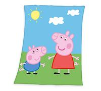 Herding Peppa Pig Coperta Plaid, Polyester, Multicolore, 130 x 160 cm