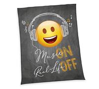 Herding Coperta Plaid soffice, Emoticon, 150 x 200 cm, Poliestere