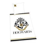 Herding DISNEY HARRY POTTER Set di Biancheria da Letto, Con dettagli dorati, Reversibile, Copripiumino 135 x 200 cm, Federa 80 x 80 cm, Cotone Renforcé