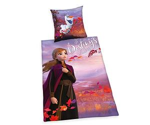 Herding Disney's Frozen 2 Set copripiumini e federe, Cotton, Multicolore, 80 x 80 cm, 135 x 200 cm
