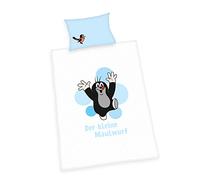 Herding La Piccola Talpa Set di Biancheria da Letto, Cotton, Blu, 40 x 60 cm,100 x 135 cm