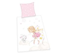 Herding LITTLE FAIRY Set di Biancheria da Letto Reversibile, Federa 70 x 90 cm, Copripiumino 140 x 200 cm, Cotone Renforcé, Multicolore