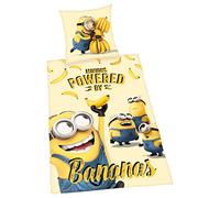 Herding Minions Set di Biancheria da Letto Reversibile, Copripiumino 135 x 200 cm, Federa 80 x 80 cm, Cotone Renforcé