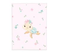 Herding Morbida Coperta in Microfibra, Little Turtle, 75 x 100 cm, Poliestere, Coperta per Avvolgere il Bambino e per le Coccole