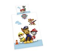 Herding Set Biancheria da Letto, Paw Patrol, Federa 40 x 60 cm, Copripiumino 100 x 135 cm, Multicolore, Cotone