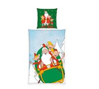 Herding Set biancheria da Letto Peppa Pig, Federa 80 x 80 cm, Copripiumino 135 x 200 cm, Con Bottoni, 100% cotone/flanella