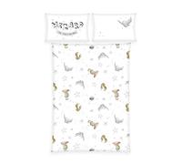 Herding Set biancheria da letto per bambini Harry Potter, inverno, federa 40 x 60 cm, copripiumino 100 x 135 cm, con abbottonatura e risvolto, 100% cotone/flanella