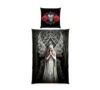 Herding Set di Biancheria da Letto, Anne Stokes, Federa 80 x 80 cm con Cerniera e Motivo Reversibile, Copripiumino 135 x 200 cm con Cerniera, 100% Cotone/Renforcé