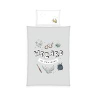 Herding Set di Biancheria da Letto, Harry Potter, Federa 40 x 60 cm con Design Reversibile, Copripiumino 100 x 135 cm, Con Chiusura a Cerniera, 100% Cotone/Renforcé