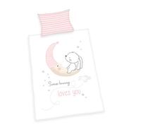 Herding Set di Biancheria da Letto, Cotton, Bianco, 100 x 135 cm, 40 x 60 cm