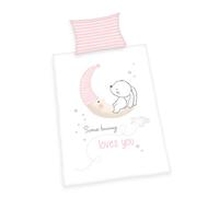 Herding Set di Biancheria da Letto Reversibile per Bambini, Coniglietto, Copripiumino 100 x 135 cm, Federa 40 x 60 cm, Flanella/Beaver
