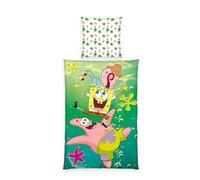 Herding Set di Biancheria da Letto, SpongeBob SquarePants, Federa 80 x 80 cm con