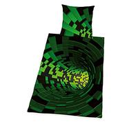 Herding Set di Biancheria Effetto 3D, Federa 80 x 80 cm, Copripiumino 135 x 200 cm, Con Zip, 100% Cotone/Renforcé