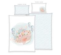 Herding Set Lettino Baby Rosa Con Stella Marina 2 Pezzi 100 X 135 Cm Cotone