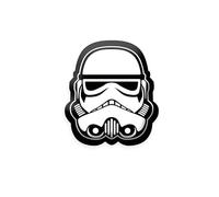 Herding Star Wars Cuscino sagomato Stormtrooper, circa 35x31 cm, 100% poliestere, bianco